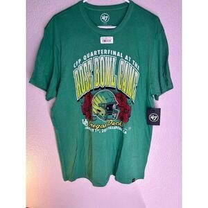 Oregon Ducks 2025 Rose Bowl Game T-Shirt Men's Large '47 Brand NWT